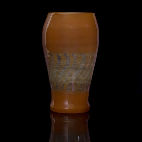 JD Maplesden Peach Pint Glass