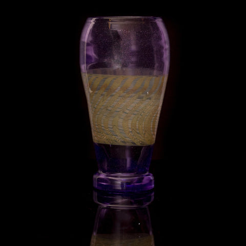 JD Maplesden Purple Pint Glass